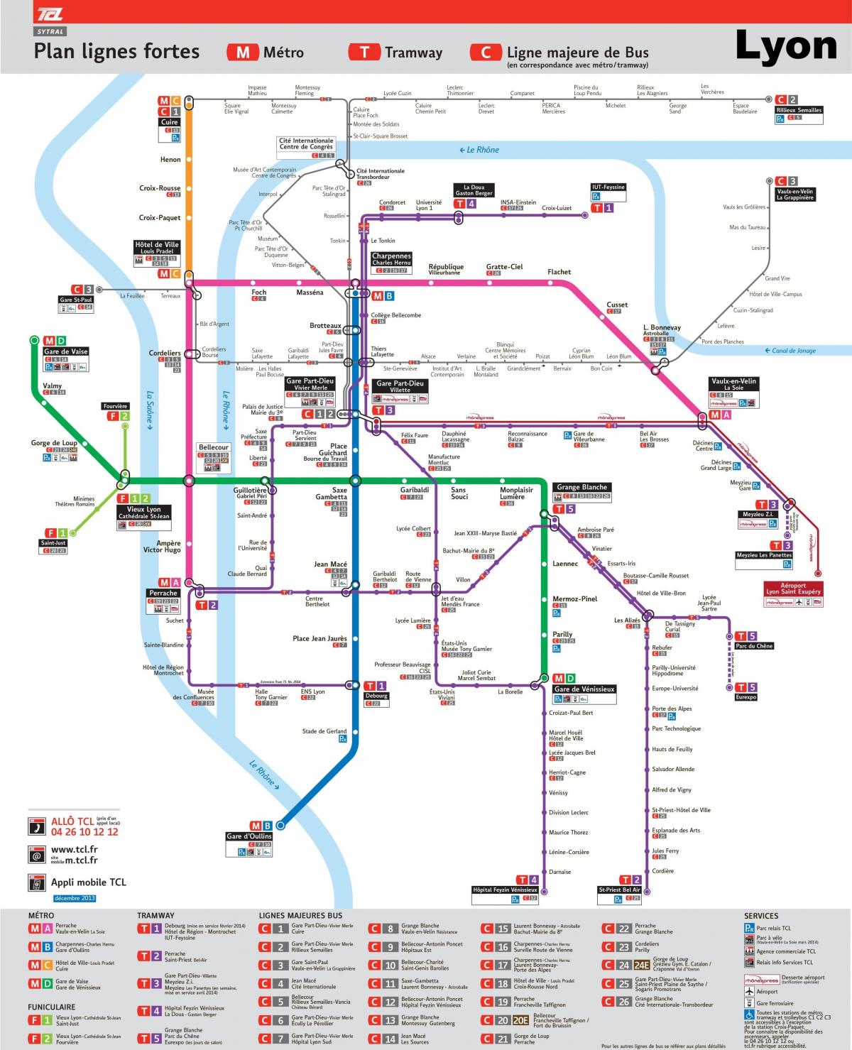 Lione, trasporto, mappa pdf