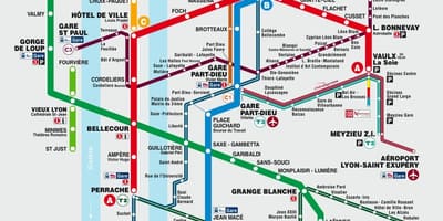 Lione Mappa Mappe Di Lione Auvergne Rodano Alpi Francia Lione Mappa Mappe Di Lione Auvergne Rodano Alpi Francia